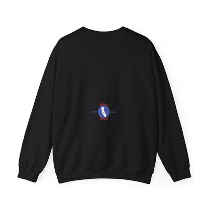 Eat More Chili. Drink More Beer. BARNEY'S BEANERY Red & Blue - Womens Retro Graphic Sweatshirt | Gildan 18000