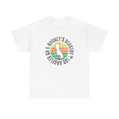 Retro Sunset T-Shirt. BARNEY'S BEANERY - Womens Retro Graphic Tee | Gildan 5000