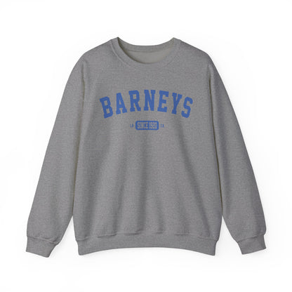 Vintage Collegiate Sweatshirt. BARNEY'S BEANERY - Mens Graphic Sweatshirt | Gildan 18000