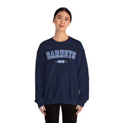 Vintage Collegiate Sweatshirt. BARNEY'S BEANERY - Mens Graphic Sweatshirt | Gildan 18000