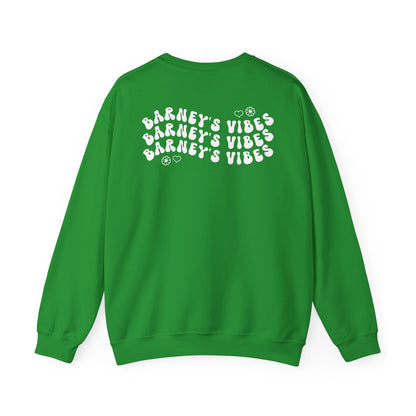 Barney's Vibes. BARNEY'S BEANERY - Womens Smiley Face Sweatshirt | Gildan 18000