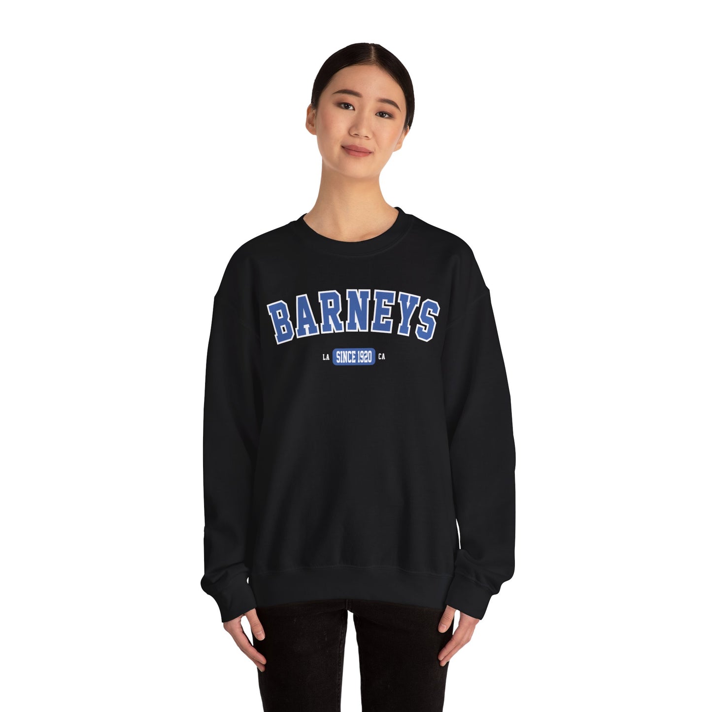 Vintage Collegiate Sweatshirt. BARNEY'S BEANERY - Womens Graphic Sweatshirt | Gildan 18000