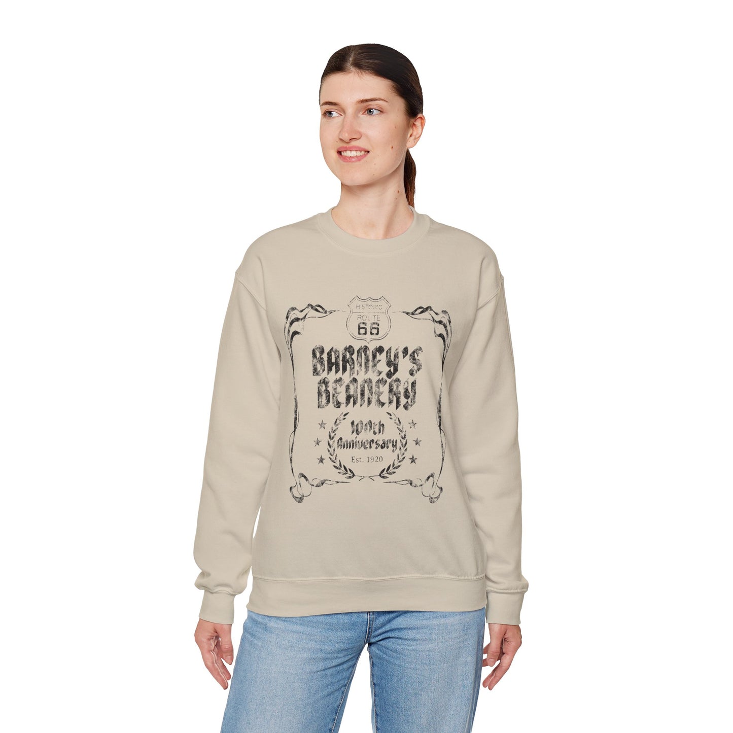 100th Anniversary - BARNEY'S BEANERY - Graphic Sweatshirt | Gildan 18000