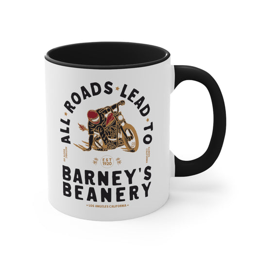 All Roads Lead To | BARNEY'S BEANERY - Accent Coffee Mug 11oz