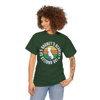 Retro Sunset T-Shirt. BARNEY'S BEANERY - Womens Retro Graphic Tee | Gildan 5000