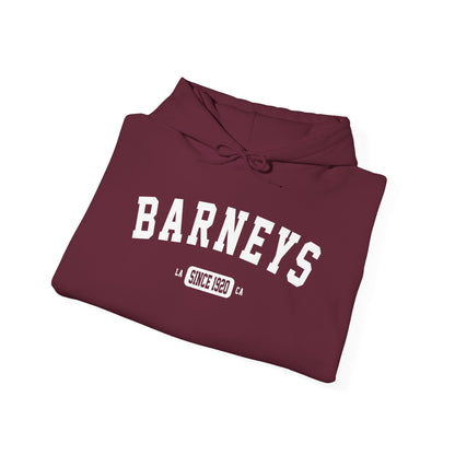 Vintage Collegiate Hoodie. BARNEY'S BEANERY - Mens Graphic Hoodie | Gildan 18500