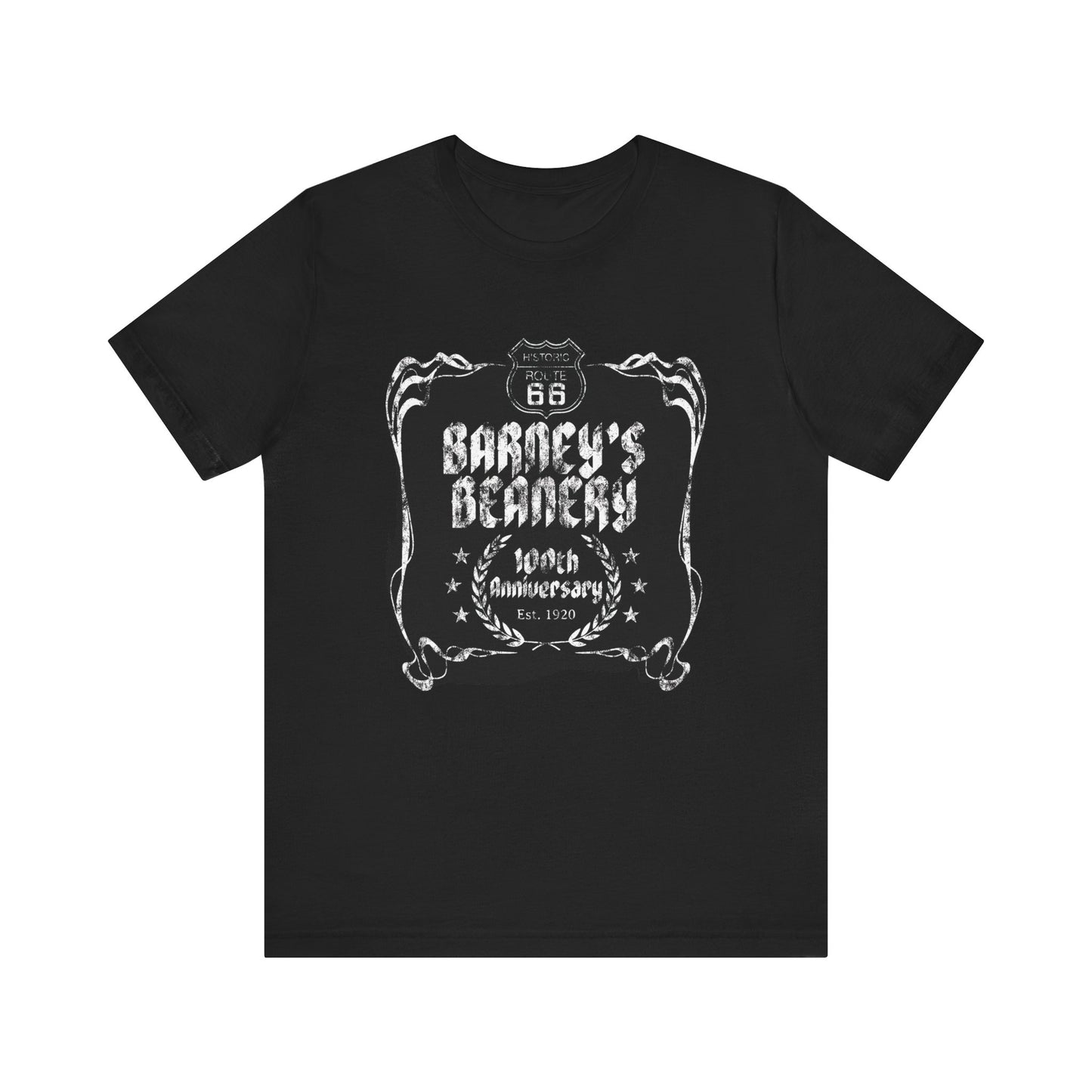 100th Anniversary - BARNEY'S BEANERY - Mens Retro Graphic Tee | Bella + Canvas 3001