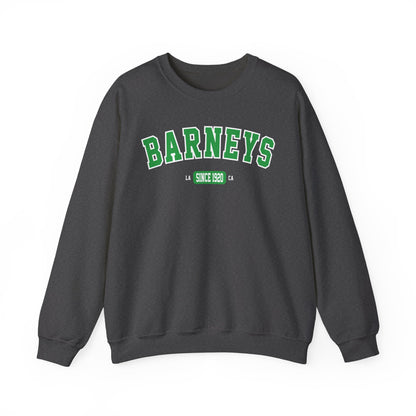 Vintage Collegiate Sweatshirt. BARNEY'S BEANERY - Mens Graphic Sweatshirt | Gildan 18000