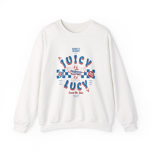 JUICY LUCY - Loose The Juice. BARNEY'S BEANERY - Womens Retro Graphic Sweatshirt | Gildan 18000