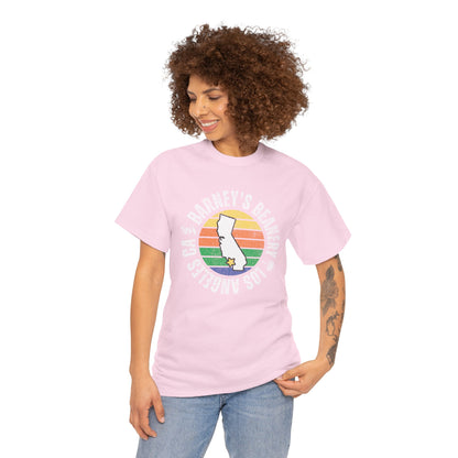 Retro Sunset T-Shirt. BARNEY'S BEANERY - Womens Retro Graphic Tee | Gildan 5000