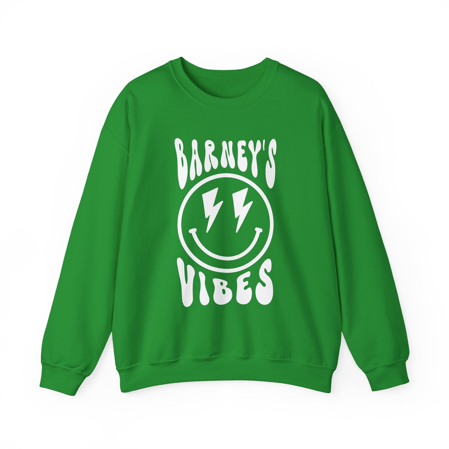 Barney's Vibes. BARNEY'S BEANERY - Womens Smiley Face Sweatshirt | Gildan 18000
