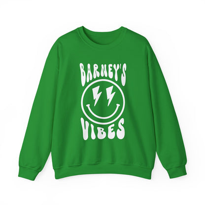 Barney's Vibes. BARNEY'S BEANERY - Womens Smiley Face Sweatshirt | Gildan 18000