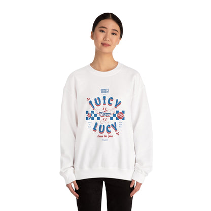 JUICY LUCY - Loose The Juice. BARNEY'S BEANERY - Mens Retro Graphic Sweatshirt | Gildan 18000