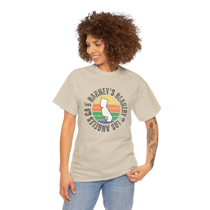 Retro Sunset T-Shirt. BARNEY'S BEANERY - Womens Retro Graphic Tee | Gildan 5000
