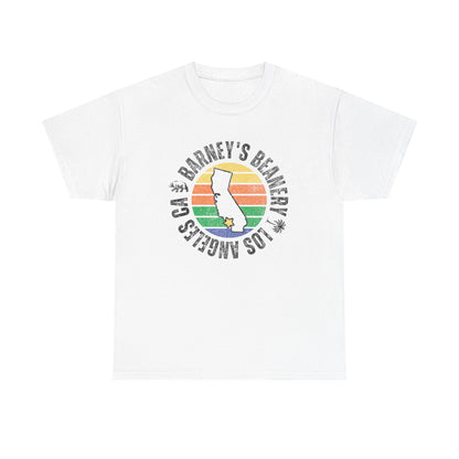 Retro Sunset T-Shirt. BARNEY'S BEANERY - Mens Retro Graphic Tee | Gildan 5000