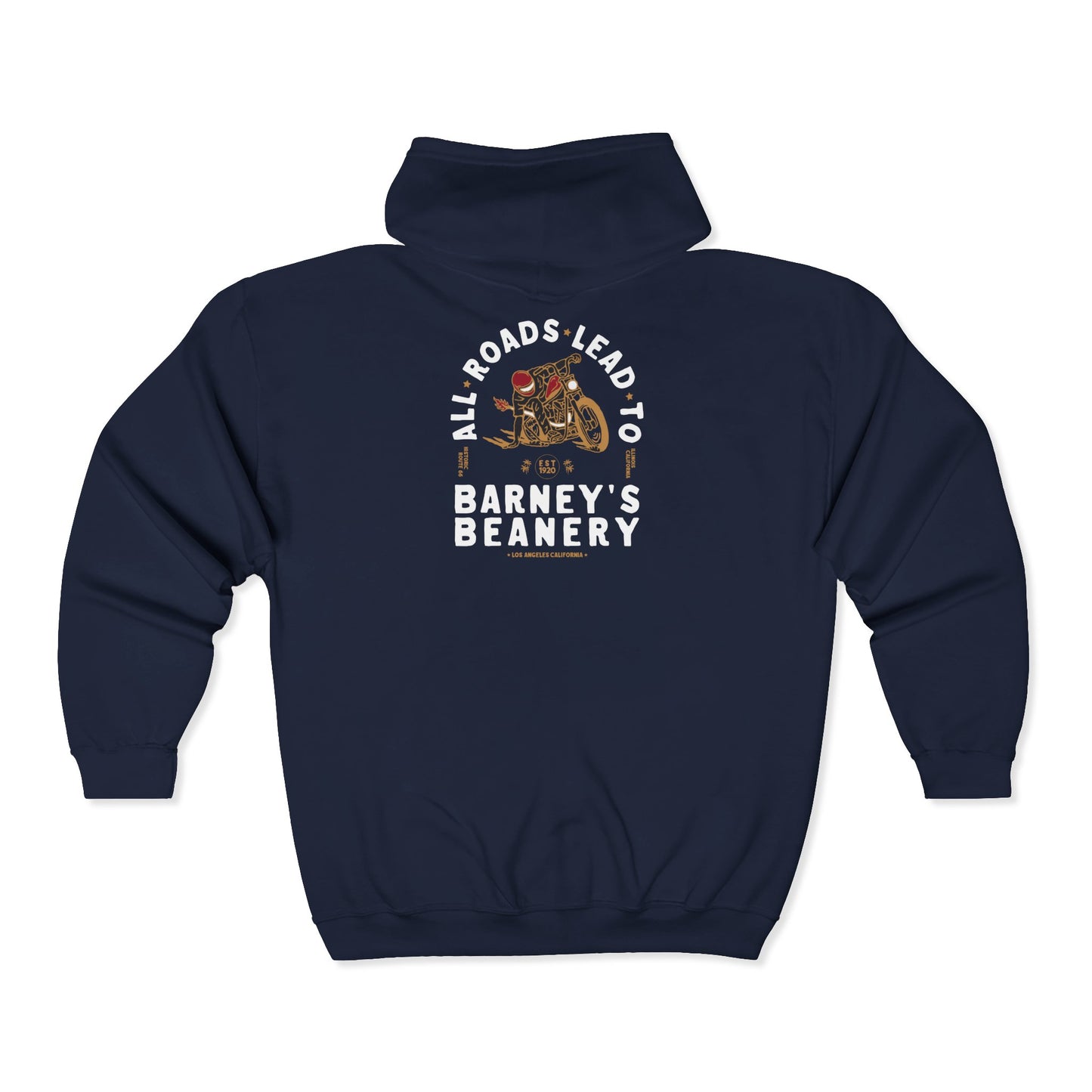 All Roads Lead To | BARNEY'S BEANERY | Women's Premium Full Zip Hoodie