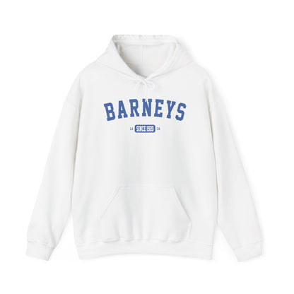 Vintage Collegiate Hoodie. BARNEY'S BEANERY - Mens Graphic Hoodie | Gildan 18500