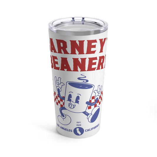 Eat More Chili. Drink More Beer. | BARNEY'S BEANERY - Red & Blue Tumbler 20oz