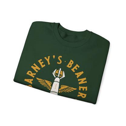 Some Bomb Ass Chili BARNEY'S BEANERY - Mens Graphic Sweatshirt | Gildan 18000 - Bomb Graphic On FRONT
