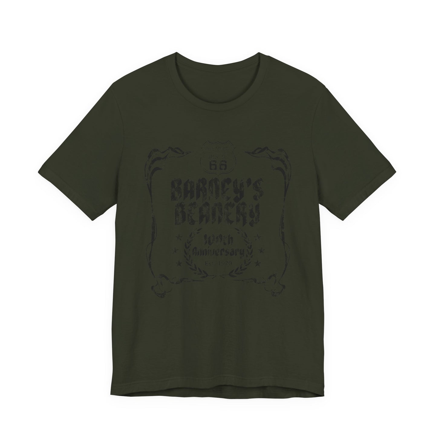 100th Anniversary - BARNEY'S BEANERY - Mens Retro Graphic Tee | Bella + Canvas 3001