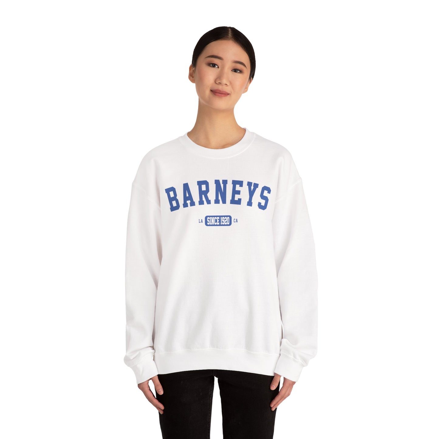 Vintage Collegiate Sweatshirt. BARNEY'S BEANERY - Mens Graphic Sweatshirt | Gildan 18000