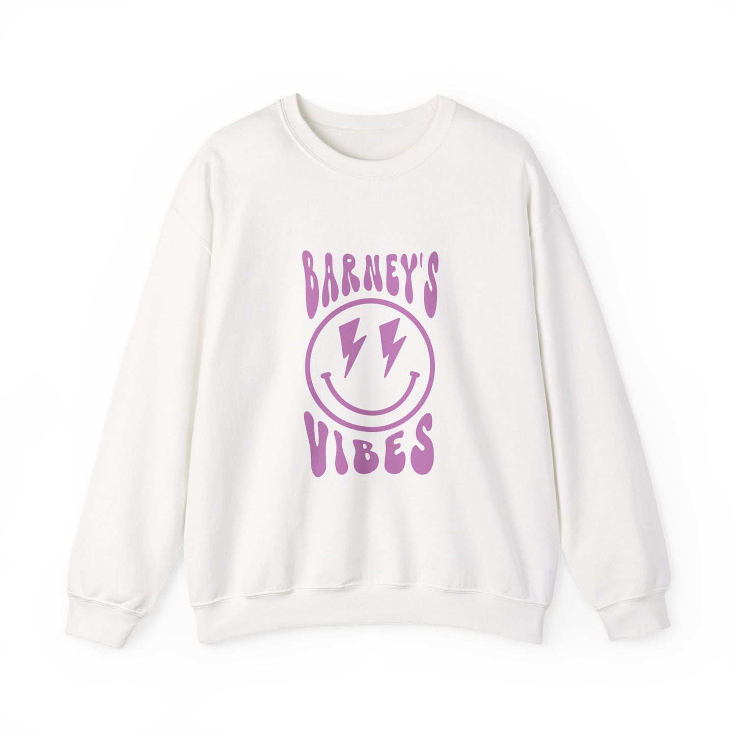 Barney's Vibes. BARNEY'S BEANERY - Womens Smiley Face Sweatshirt | Gildan 18000