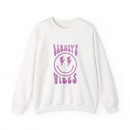 Barney's Vibes. BARNEY'S BEANERY - Womens Smiley Face Sweatshirt | Gildan 18000