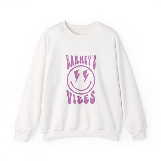 Barney's Vibes. BARNEY'S BEANERY - Womens Smiley Face Sweatshirt | Gildan 18000