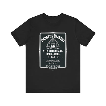 Rock N Roll Bar - BARNEY'S BEANERY - Woman's Retro Graphic Tee | Bella + Canvas 3001