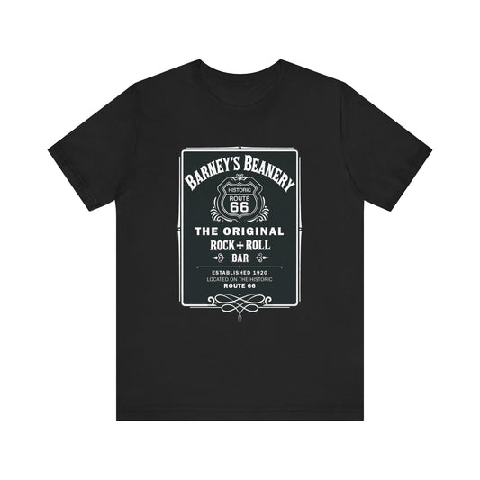Rock N Roll Bar - BARNEY'S BEANERY - Men's Retro Graphic Tee | Bella + Canvas 3001