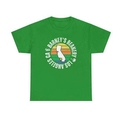 Retro Sunset T-Shirt. BARNEY'S BEANERY - Womens Retro Graphic Tee | Gildan 5000