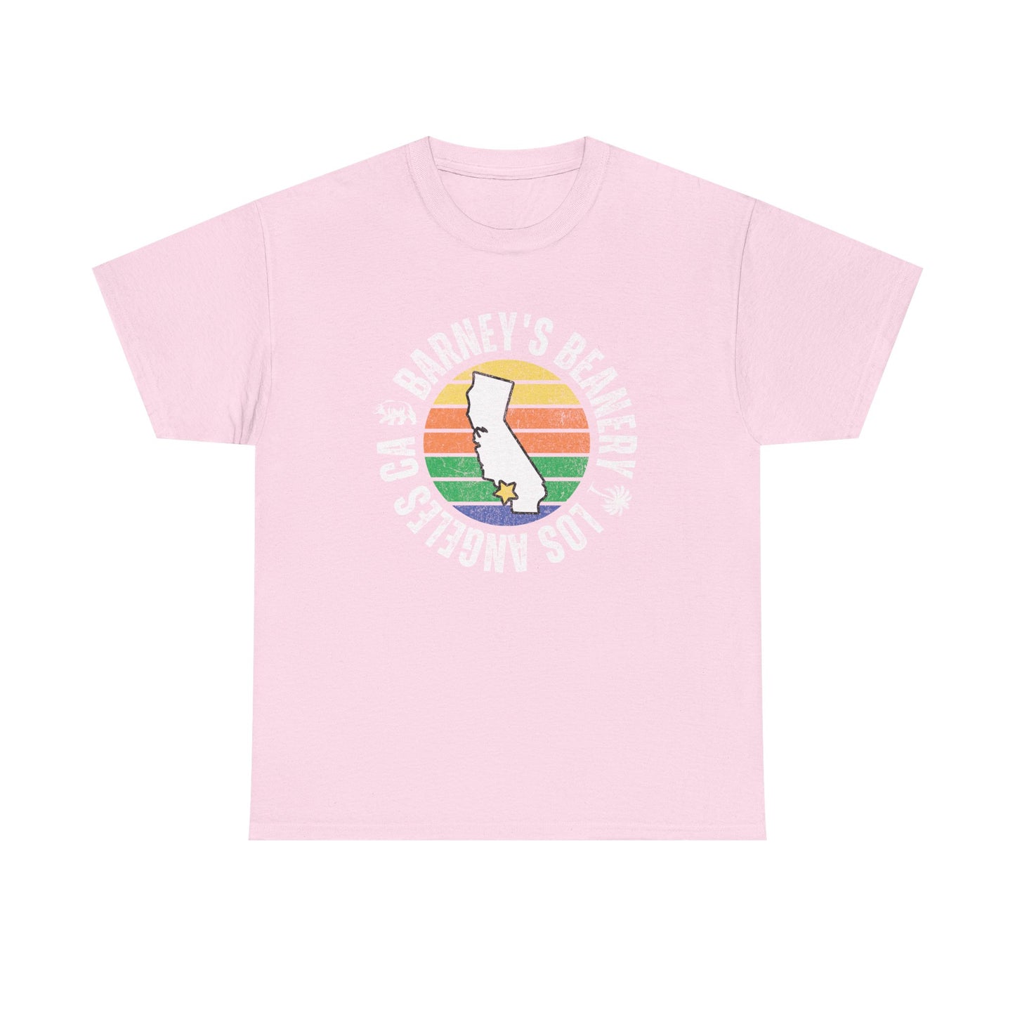 Retro Sunset T-Shirt. BARNEY'S BEANERY - Womens Retro Graphic Tee | Gildan 5000