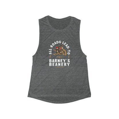 All Roads Lead To | BARNEY'S BEANERY - Women's Flowy Scoop Muscle Tank
