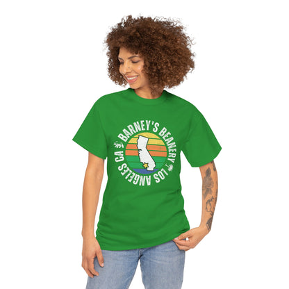Retro Sunset T-Shirt. BARNEY'S BEANERY - Womens Retro Graphic Tee | Gildan 5000