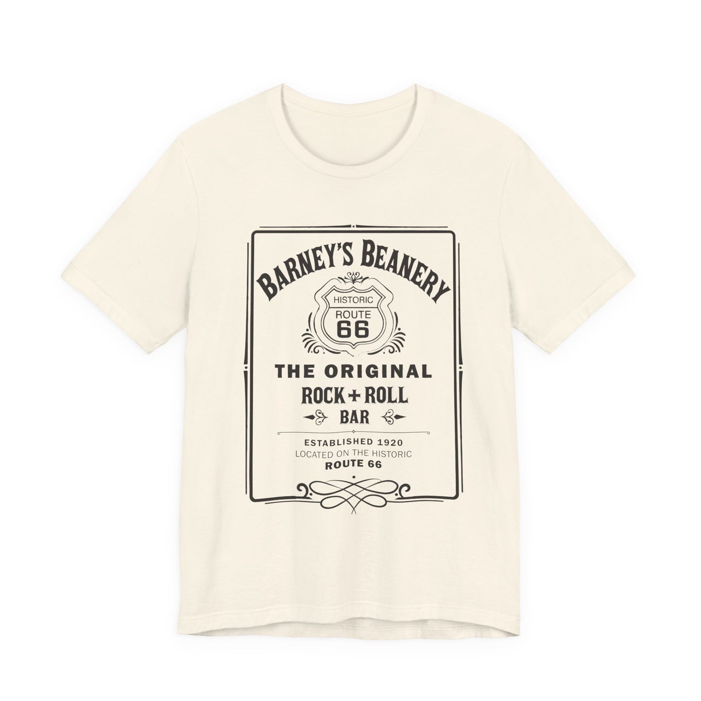 Rock N Roll Bar - BARNEY'S BEANERY - Men's Retro Graphic Tee | Bella + Canvas 3001