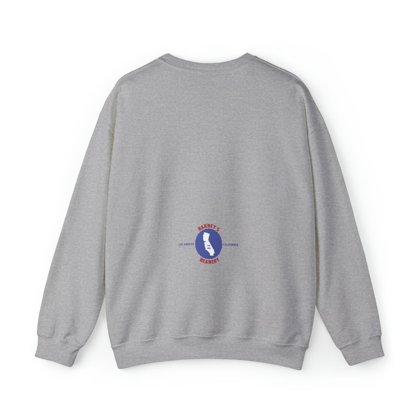 Eat More Chili. Drink More Beer. | BARNEY'S BEANERY Red & Blue - Women's Retro Graphic Sweatshirt
