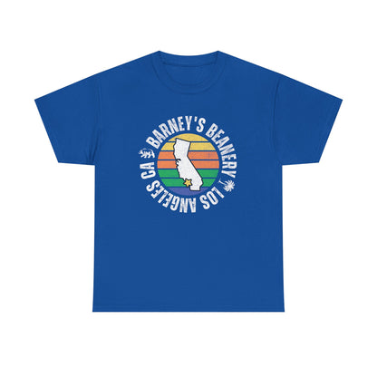 Retro Sunset T-Shirt. BARNEY'S BEANERY - Mens Retro Graphic Tee | Gildan 5000