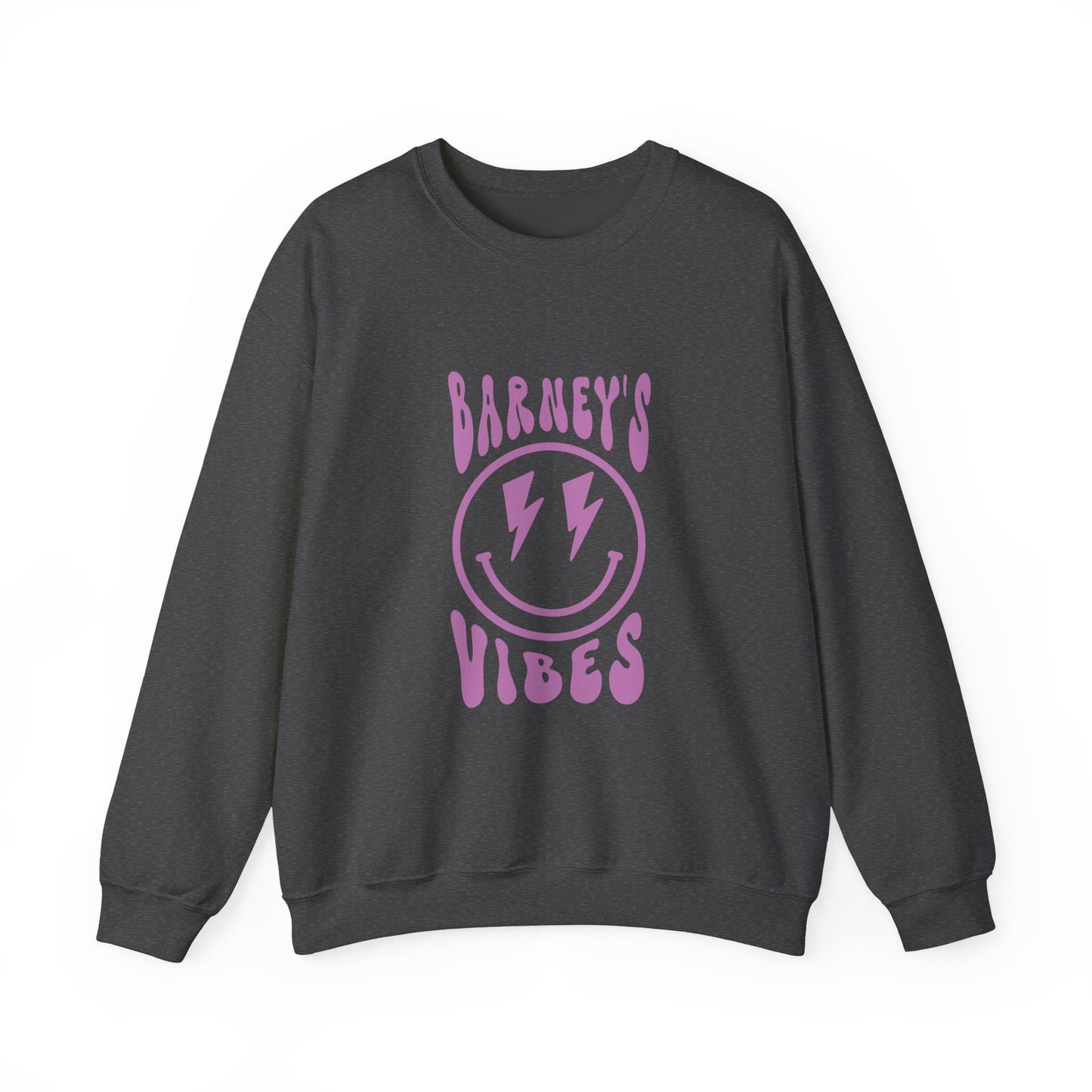 Barney's Vibes. BARNEY'S BEANERY - Womens Smiley Face Sweatshirt | Gildan 18000