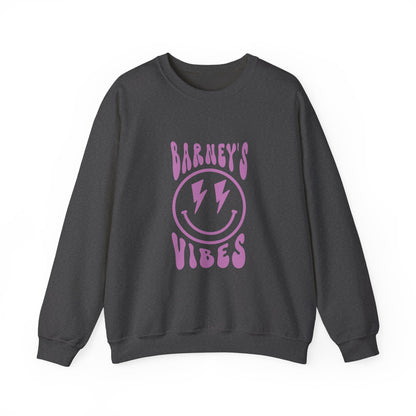 Barney's Vibes. BARNEY'S BEANERY - Womens Smiley Face Sweatshirt | Gildan 18000