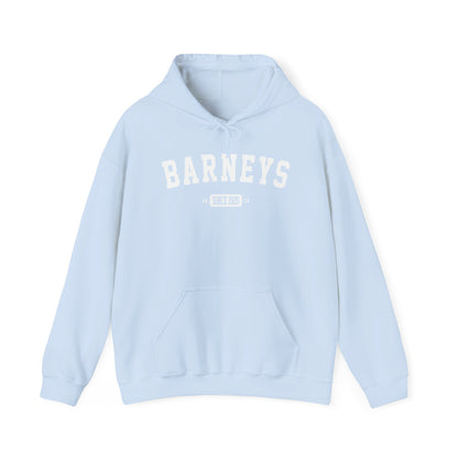 Vintage Collegiate Hoodie. BARNEY'S BEANERY - Womens Graphic Hoodie | Gildan 18500