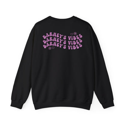 Barney's Vibes. BARNEY'S BEANERY - Womens Smiley Face Sweatshirt | Gildan 18000