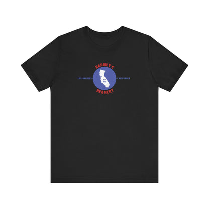 Retro Cali - BARNEY'S BEANERY Red & Blue - Mens  Graphic Tee | Bella + Canvas 3001