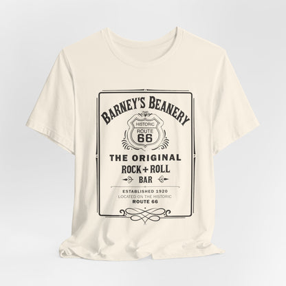 Rock N Roll Bar - BARNEY'S BEANERY - Men's Retro Graphic Tee | Bella + Canvas 3001
