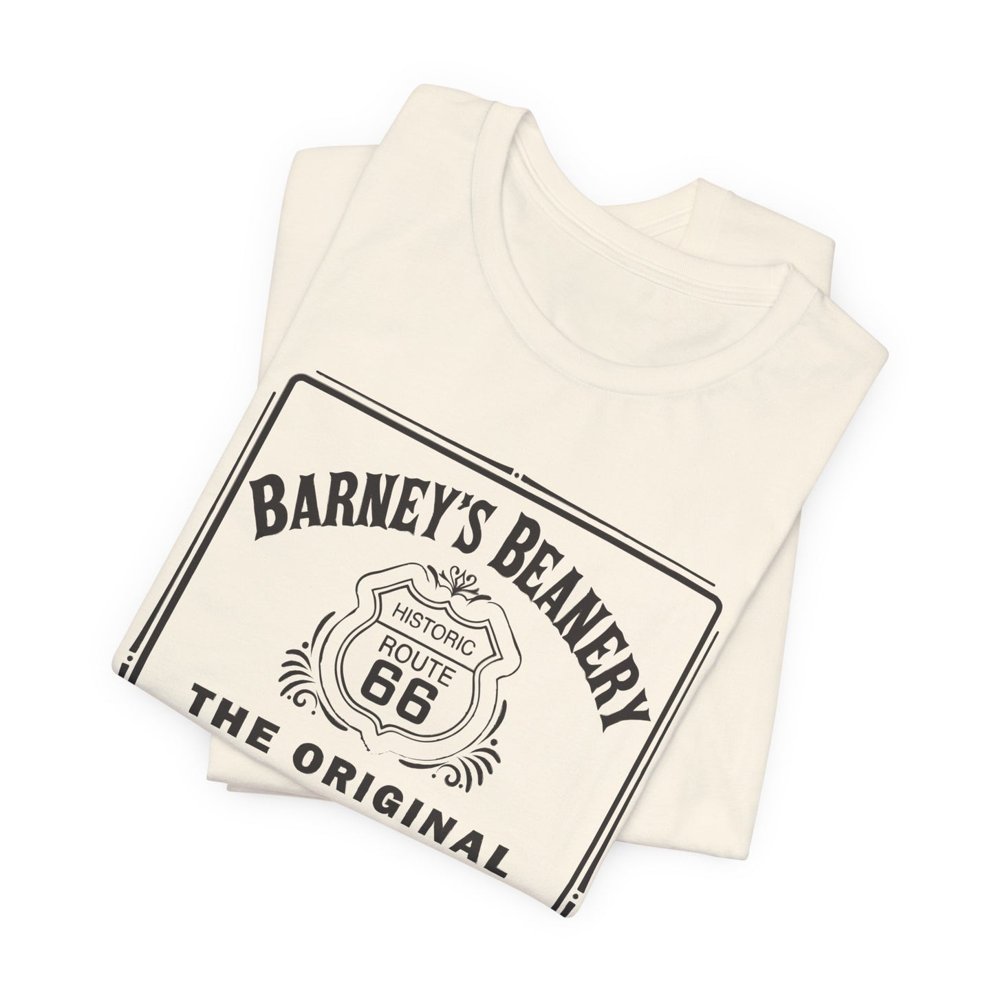 Rock N Roll Bar - BARNEY'S BEANERY - Woman's Retro Graphic Tee | Bella + Canvas 3001