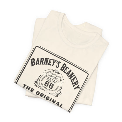 Rock N Roll Bar - BARNEY'S BEANERY - Woman's Retro Graphic Tee | Bella + Canvas 3001