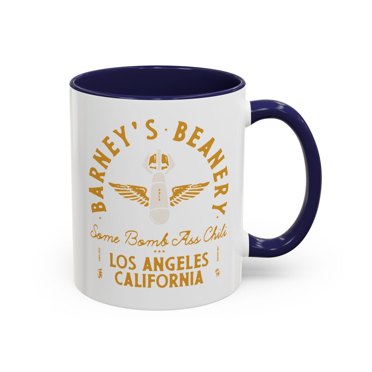 Some Bomb Ass Chili | BARNEY'S BEANERY - Accent Coffee Mug 11oz