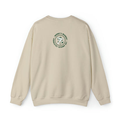 Eat More Chili. Drink More Beer. | BARNEY'S BEANERY Green - Men's Retro Graphic Sweatshirt