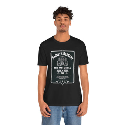 Rock N Roll Bar - BARNEY'S BEANERY - Men's Retro Graphic Tee | Bella + Canvas 3001