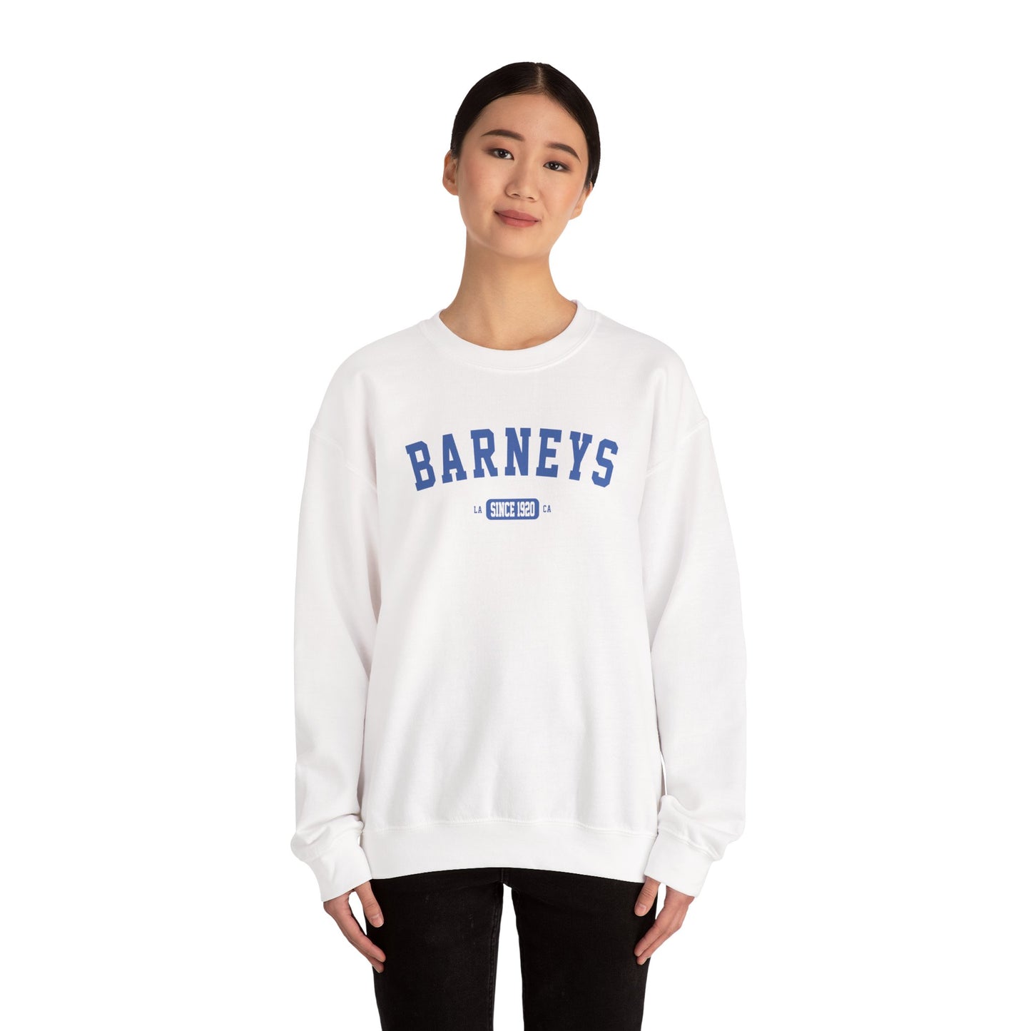 Vintage Collegiate Sweatshirt. BARNEY'S BEANERY - Womens Graphic Sweatshirt | Gildan 18000