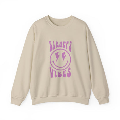 Barney's Vibes. BARNEY'S BEANERY - Womens Smiley Face Sweatshirt | Gildan 18000